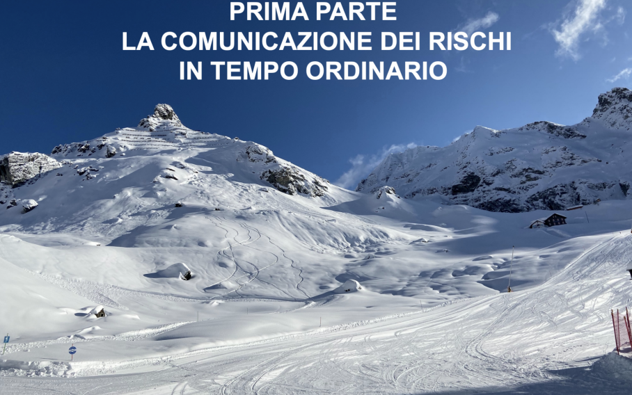 Ricerca qualitativa sulla comunicazione dei rischi naturali nella Regione Autonoma Valle d’Aosta 