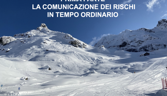 Ricerca qualitativa sulla comunicazione dei rischi naturali nella Regione Autonoma Valle d’Aosta